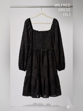 Aritzia Wilfred Black Mini Dress